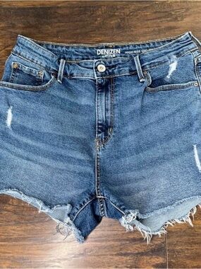 Denizen from Levi's Distressed Blue Denim Cutoff Shorts